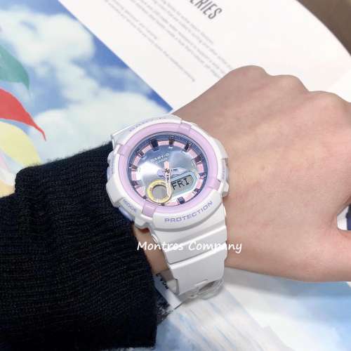 Montres Company 香港註冊公司 (32年老店) 卡西歐 CASIO Baby-G 100米防水 白粉紅...