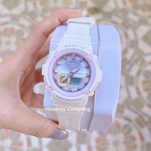 Montres Company 香港註冊公司 (32年老店) 卡西歐 CASIO Baby-G 100米防水 白粉紅...