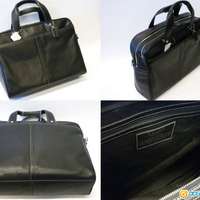 COACH  真皮-雙層手提斜背公文袋