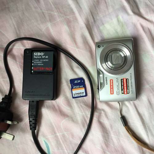 Digital Camera Casio Exilim Zoom EX-Z450 數碼相機 電池 Kingston SD card Nikon...