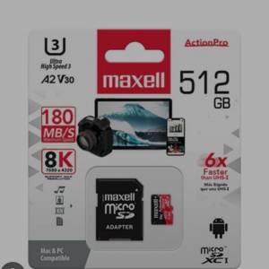 Maxell 180MB/S 512GB MICRO SD