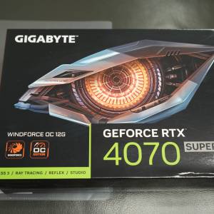 Gigabyte GeForce RTX 4070 SUPER WINDFORCE OC 12G 顯示卡