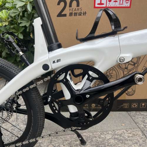 Lidrop 一叮點 pro版 5速16吋碟剎碳纖維折叠車 送水架前後蛙燈叮叮