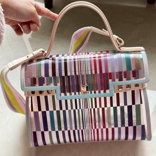 Delvaux限量 pvc袋，全新賣緊1萬