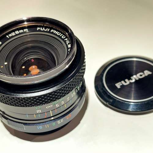(M42) 富士 EBC Fujinon SW 28mm f3.5 銳利廣角鏡 Fujica 合 Eos FX Sony A7