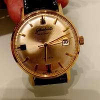 古董 Glash&uuml;tte Spezimatic 包金，可交換錶或其他