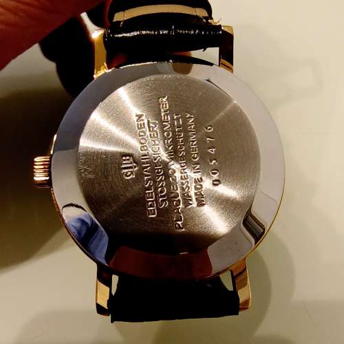 古董 Glash&uuml;tte Spezimatic 包金，可交換錶或其他