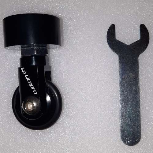 折疊車輔助輪自行車萬向輪子單車停車輪推行輪圓管易行輪