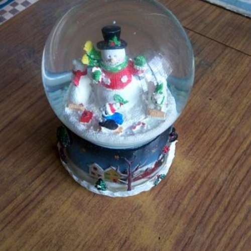 9成幾新雪人音樂盒