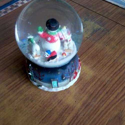 9成幾新雪人音樂盒