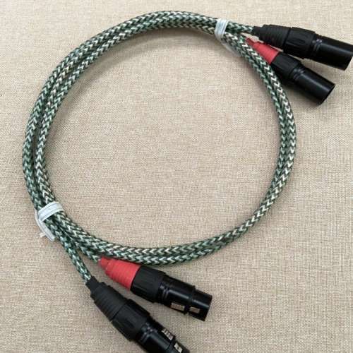 美國7N純銀，靚聲 ，發燒級，Hi Fi 訊號線 , 0.5m 一對