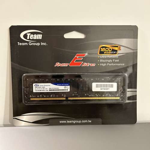 Team Elite 8GB DDR3 1600 記憶體 RAM