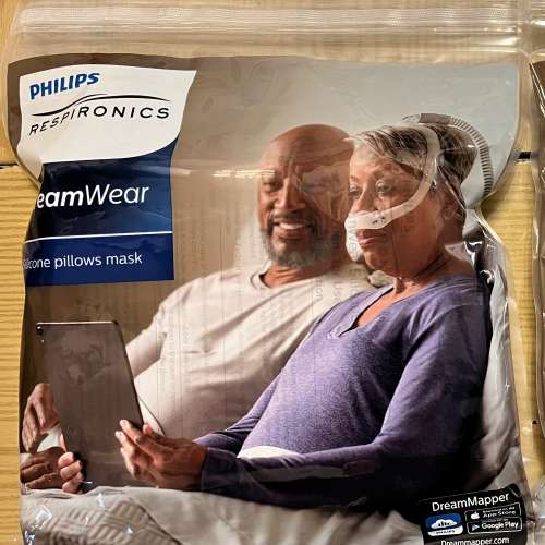呼吸機用全新 Philips DreamWear Silicone Pillow矽膠鼻罩