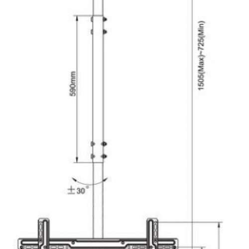 NB多功能液晶懸吊架(NBT-560-15) 電視吊架 (32~57吋LCD)