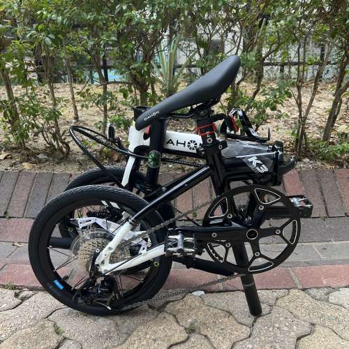 馬甲線款 DAHON K3 PLUS 9速 16吋 碟剎 鋁合金 折叠車 送水架前後蛙燈叮叮