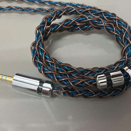 [限量1條][日本耳機線](線名:藍禪 ラン・チャン)全新三層結構冷凍Litz萬隆單晶銅線+...