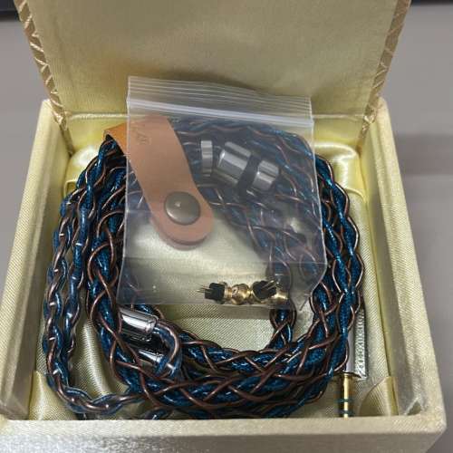 [限量1條][日本耳機線](線名:藍禪 ラン・チャン)全新三層結構冷凍Litz萬隆單晶銅線+...