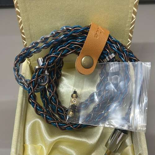 [限量1條](2026年新產品)[日本耳機線系列:藍禪ラン・チャン)，全新三層結構冷凍Litz...