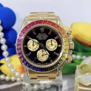 稀有原鑽勞力士126598RBOW黃金彩虹迪