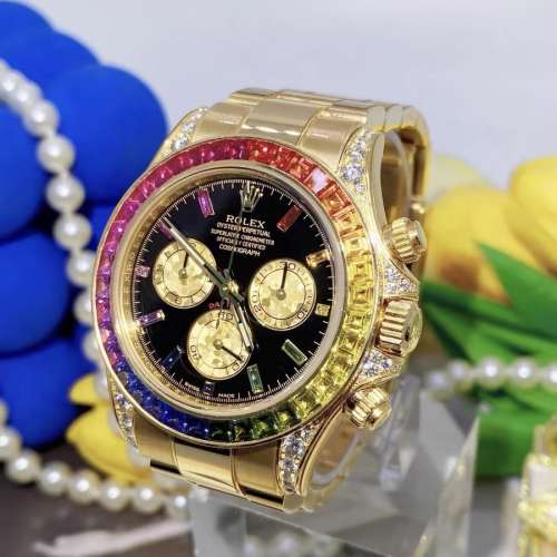 稀有原鑽勞力士126598RBOW黃金彩虹迪