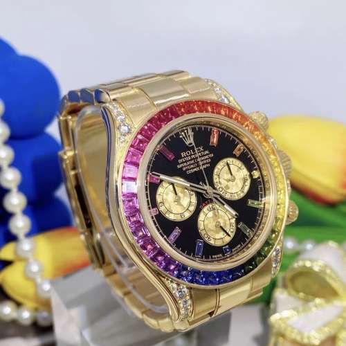 稀有原鑽勞力士126598RBOW黃金彩虹迪