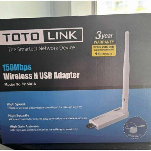 可講價 TOTOLINK N150UA 150Mbps Wireless N USB Adapter USB 無線網卡 wifi