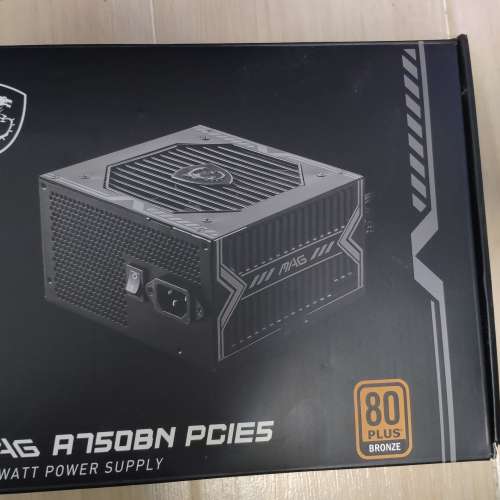 MSI 微星 MAG A750BN PCIE 5 電競電源供應器 - PCIE 5.1 就緒  80 Plus 青銅認證 7...