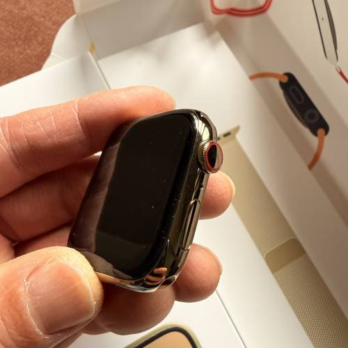 全新金色￼不鏽鋼 Apple Watch 8 45mm LTE