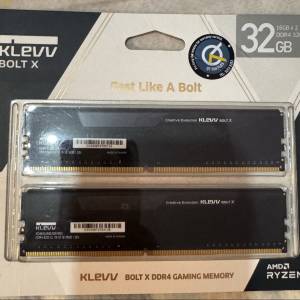 全新未開 Klevv BOLT X DDR4 GAMING MEMORY 32GB (16gb x 2) 3200Mhz 記憶體 內存