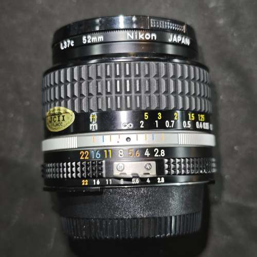Nikon 24/2.8 Nikkor 尼康 24mm 24 MF AIS 98%new 送filter 鏡片通透冇花冇霉 功能正...
