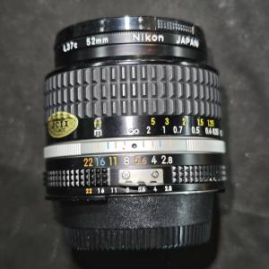 Nikon 24/2.8 Nikkor 尼康 24mm 24 MF AIS 98%new 送filter 鏡片通透冇花冇霉 功能正...