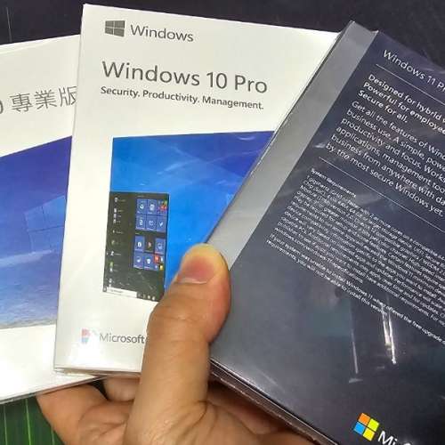 windows10 windows11 pro 專業版 微軟彩盒裝 繁體中英文 USB手指安裝