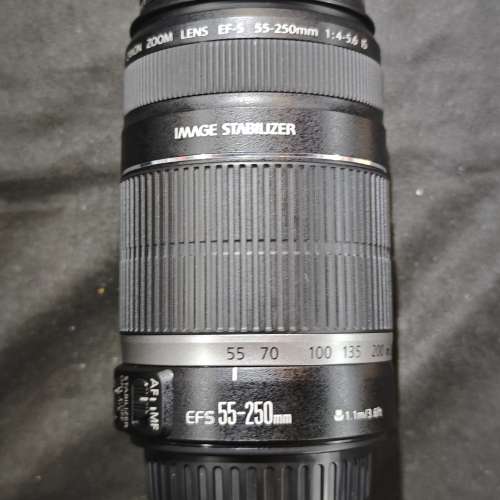 Canon 55-250 EFS 98%new 55mm 250mm 55 250 鏡片無損 功能正常 送filter
