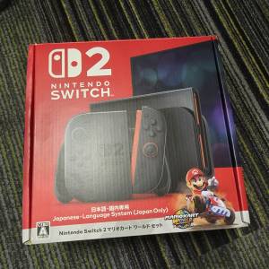 全新 Switch 2 日版主機連Mario Kart World 套裝版