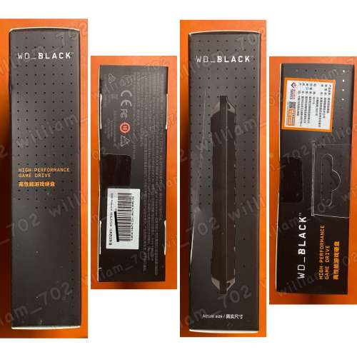 Western Digital Black P50 4TB Potable SSD WD Black P50 移動硬盤 西數SSD Scand...