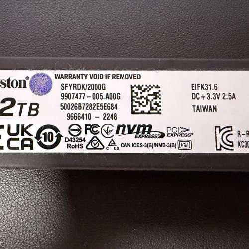Kingston FURY Renegade PCIe 4.0 NVMe M.2 SSD 2TB