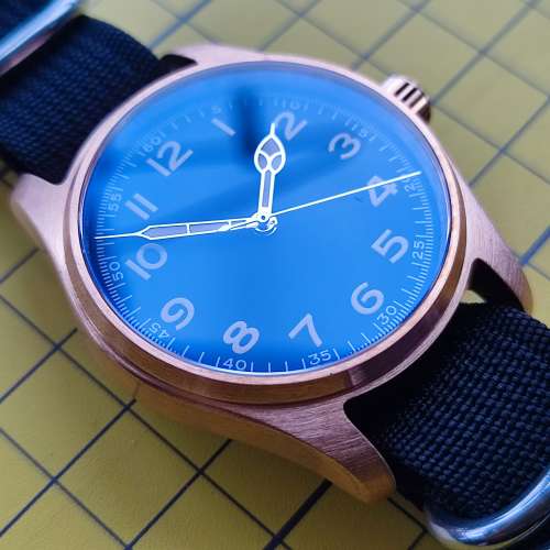 全新軍錶款青銅錶殼