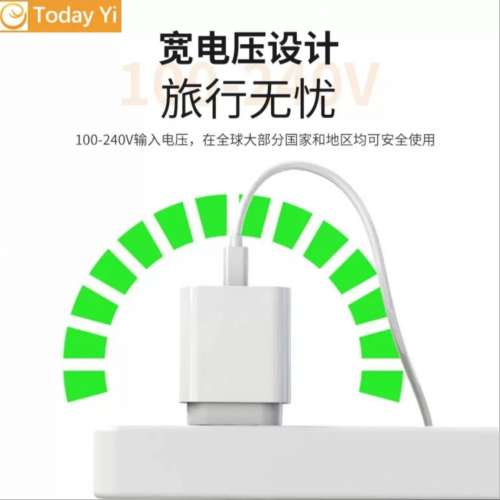 PD 20W 歐規双圓腳旅行快速充電器