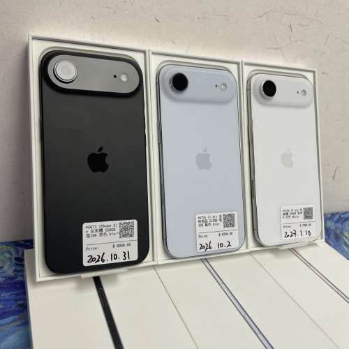 （💖Apple新款iPhone 17系列💖）✨Apple iPhone 17 Air✨/香港行貨/藍色🩵白色🤍黑...