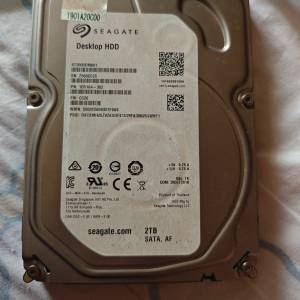 Seagate 2TB Desktop HDD 硬碟