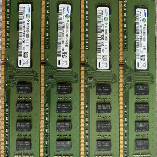 samsung 三星 ddr3 4gb ram 1600mhz 4GB&times;4