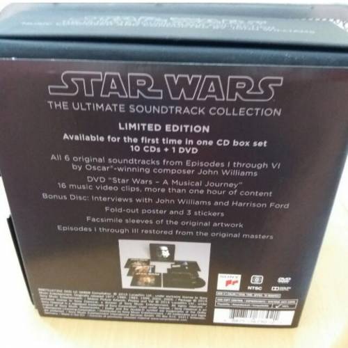 星球大戰電影原聲大碟套裝（10CD+1DVD)   STAR WARS