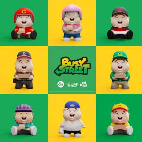 Unbox industries X Jim Dreams - Chubbi Cheeks 《BUSY STREET》