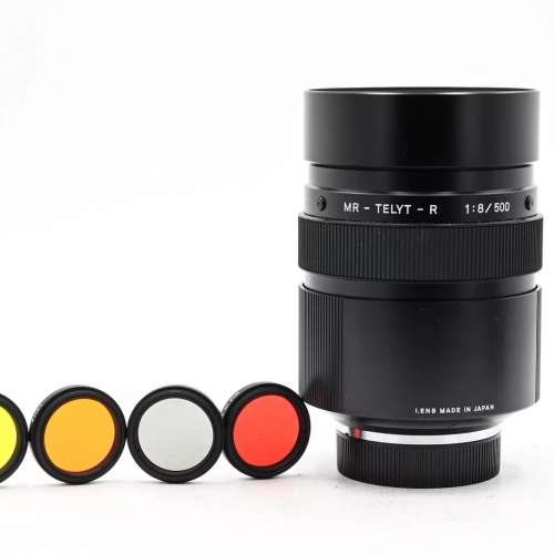 影紅葉 Leica 500mm f8 MR-Telyt-R Reflex Mirror Lens 原皮套 5 Filters