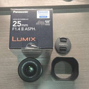Panasonic leica dg 25mm 1.4 ii 二代 (m43 not olympus om system)