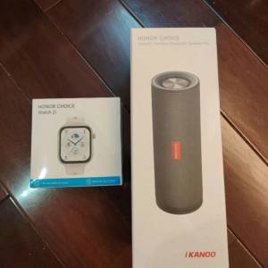 (全新)HONOR Watch 2i 智能手錶和 iKanoo pro藍牙喇叭