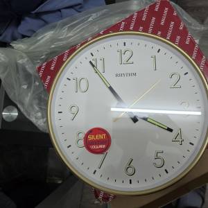 * 日本 * 麗聲 * Rhythm * 超強 夜光 * 掛牆鐘 *