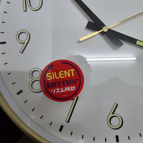 * 日本 * 麗聲 * Rhythm * 超強 夜光 * 掛牆鐘 *