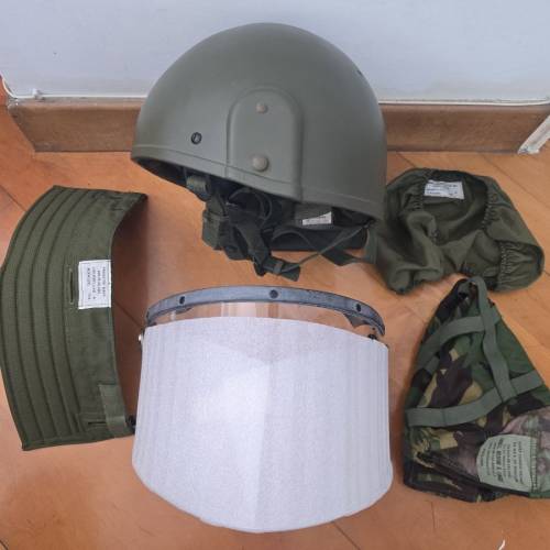英軍 80s 公發 MK.6 頭盔 加 防暴 I.S. kit full set