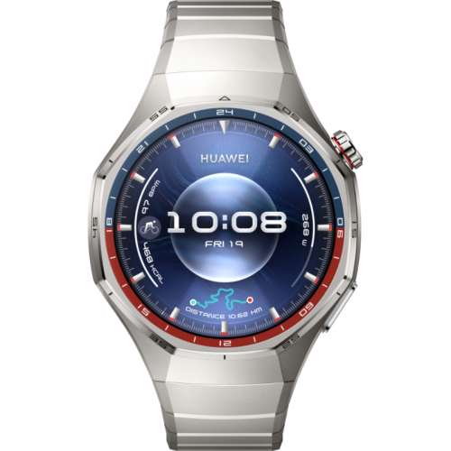 99.9%新Huawei Watch GT 6 Pro 46mm 鈦空银 鈦金屬錶帶智能手錶
